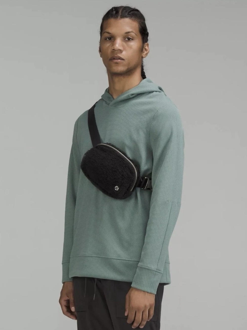Lululemon everywhere black fleece Crossbody Bag